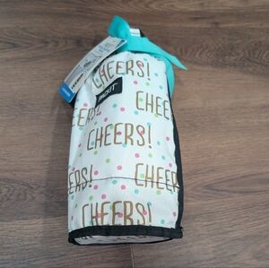 NWT pack it "cheers" freezable drawstring wine bag for easy gifting